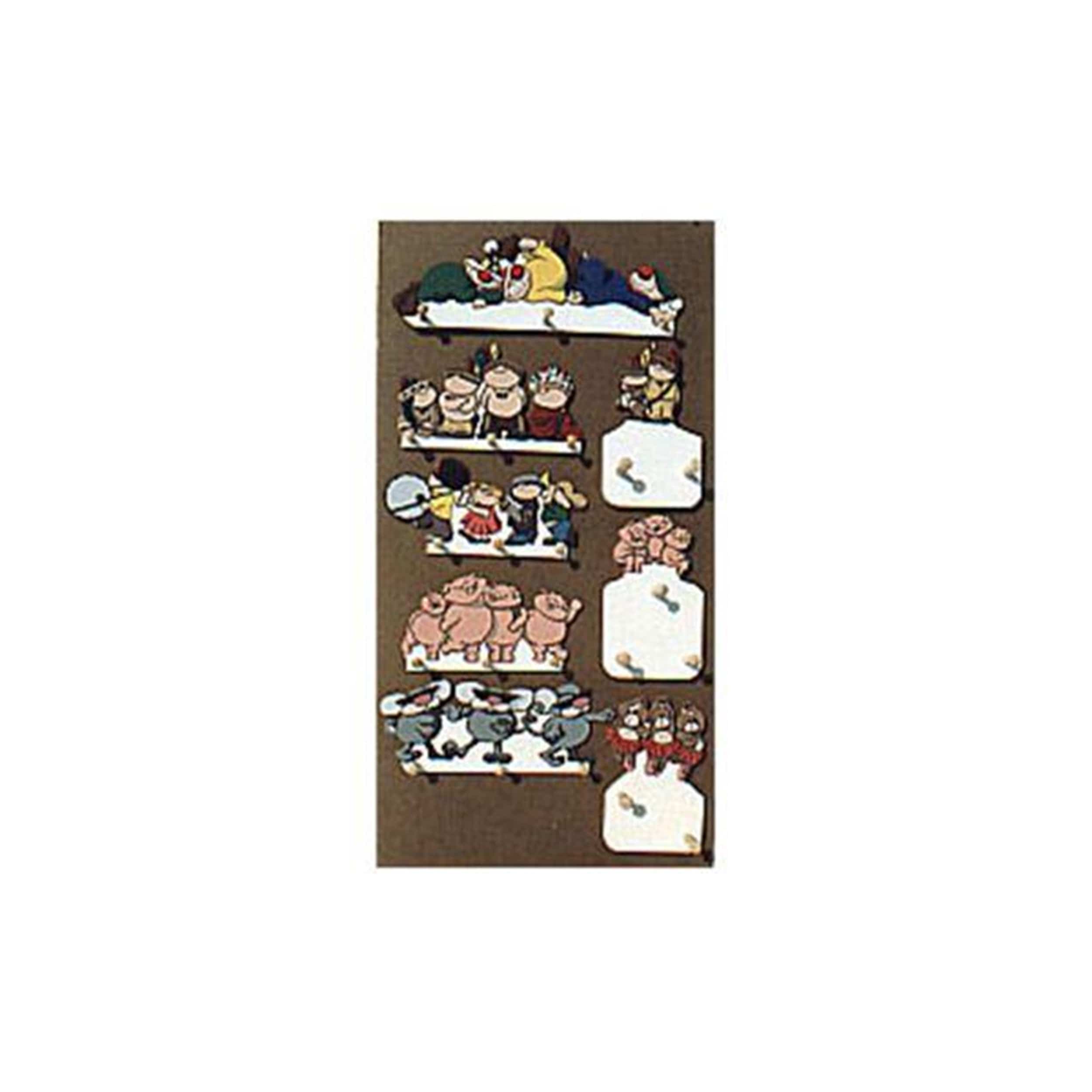 Woodworking Project Paper Plan to Build Kiddie Peg Racks