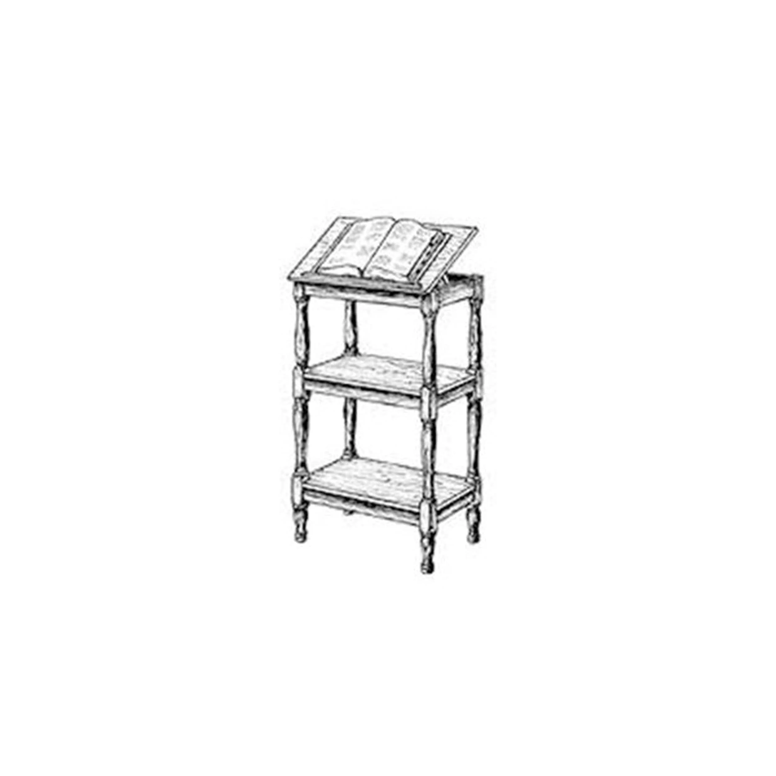 Woodworking Project Paper Plan to Build Lectern/Bookstand