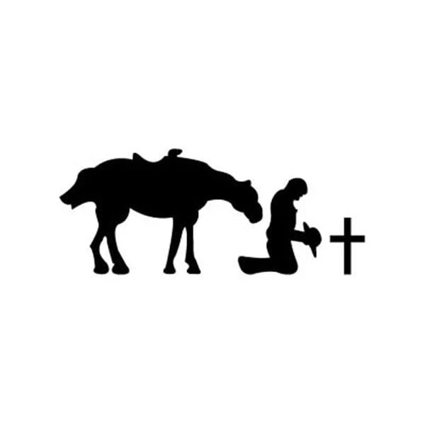 Woodworking Project Paper Plan to Build Life Size Praying Cowboy Shadow