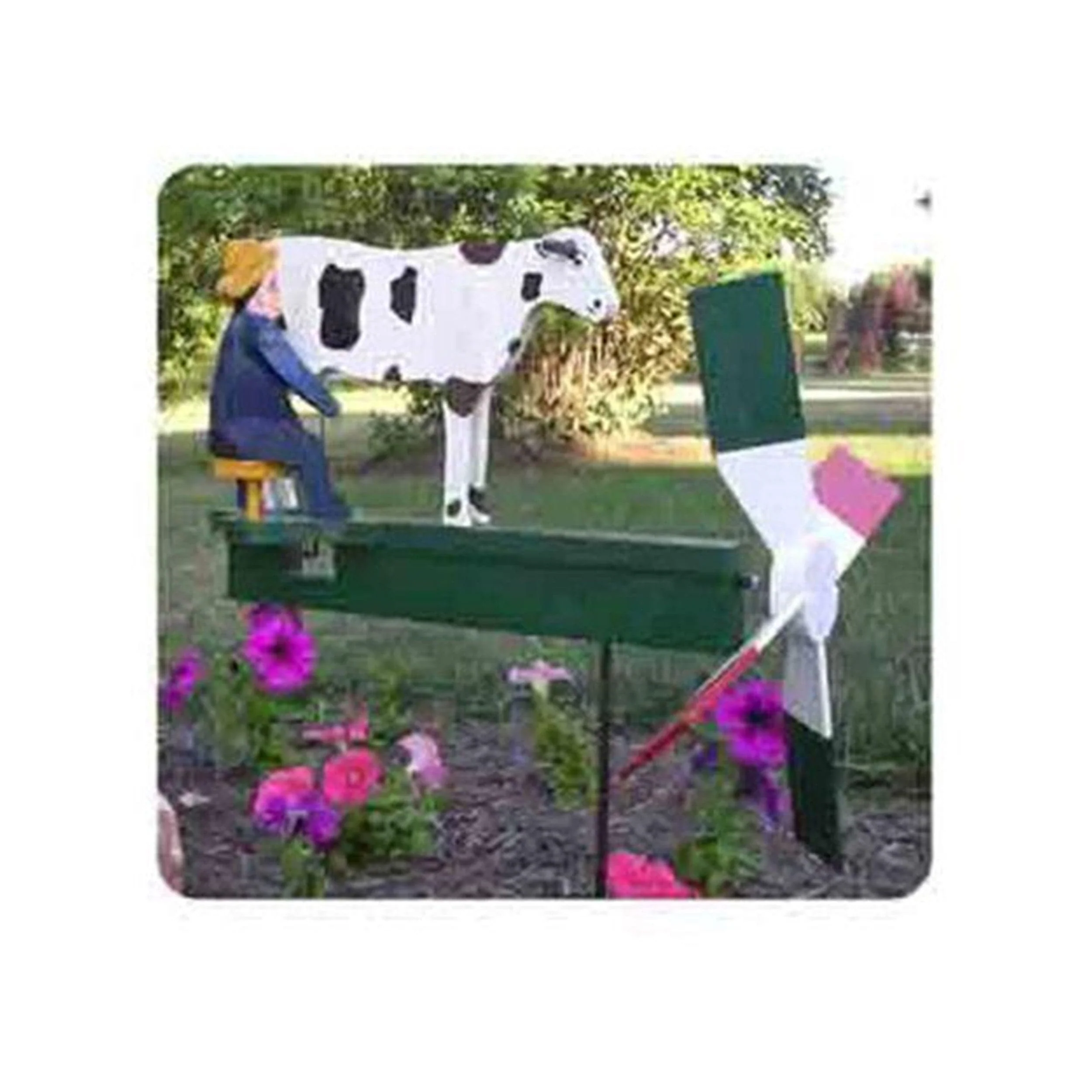 Woodworking Project Paper Plan to Build Milking the Cow Whirligig