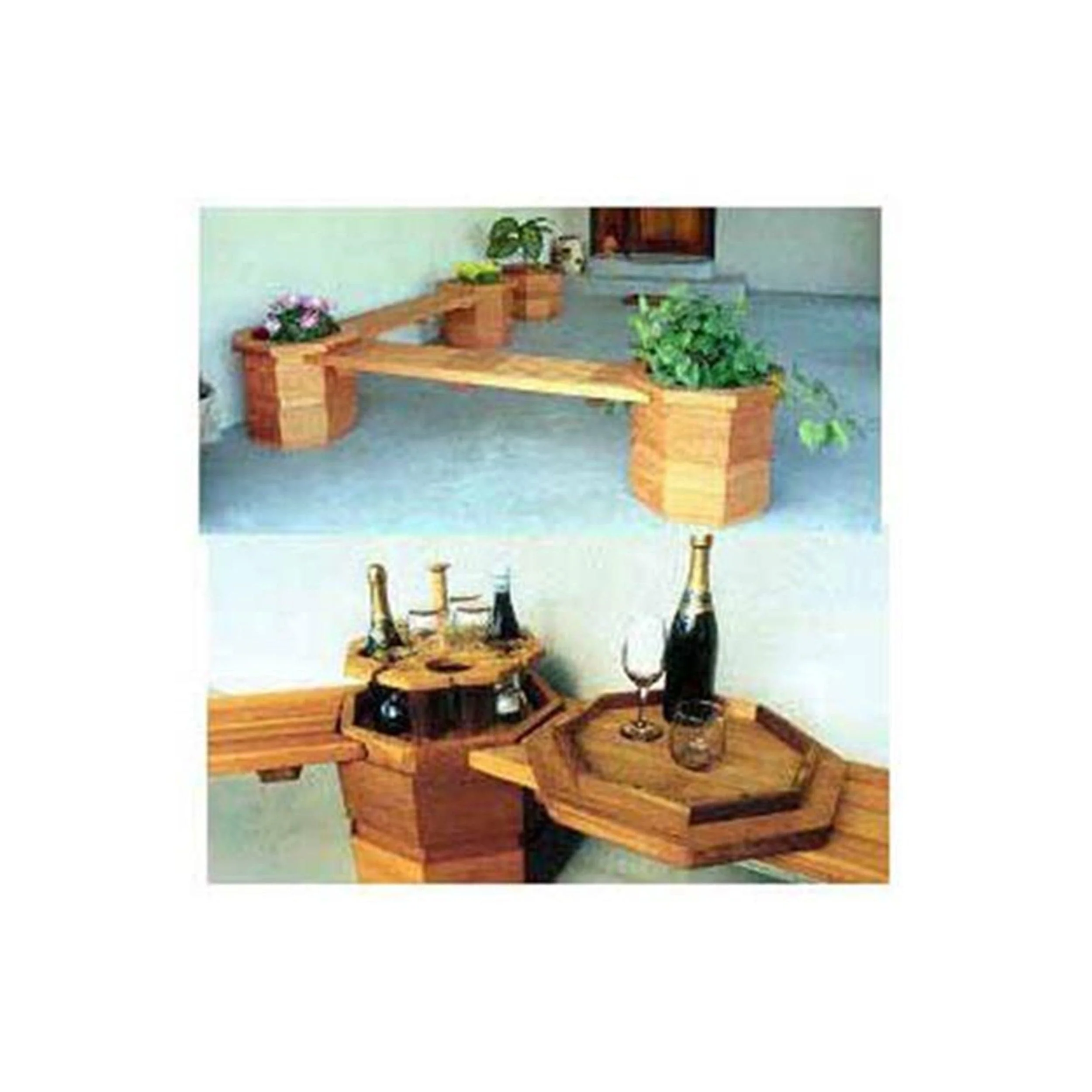 Woodworking Project Paper Plan to Build Octagonter Benches