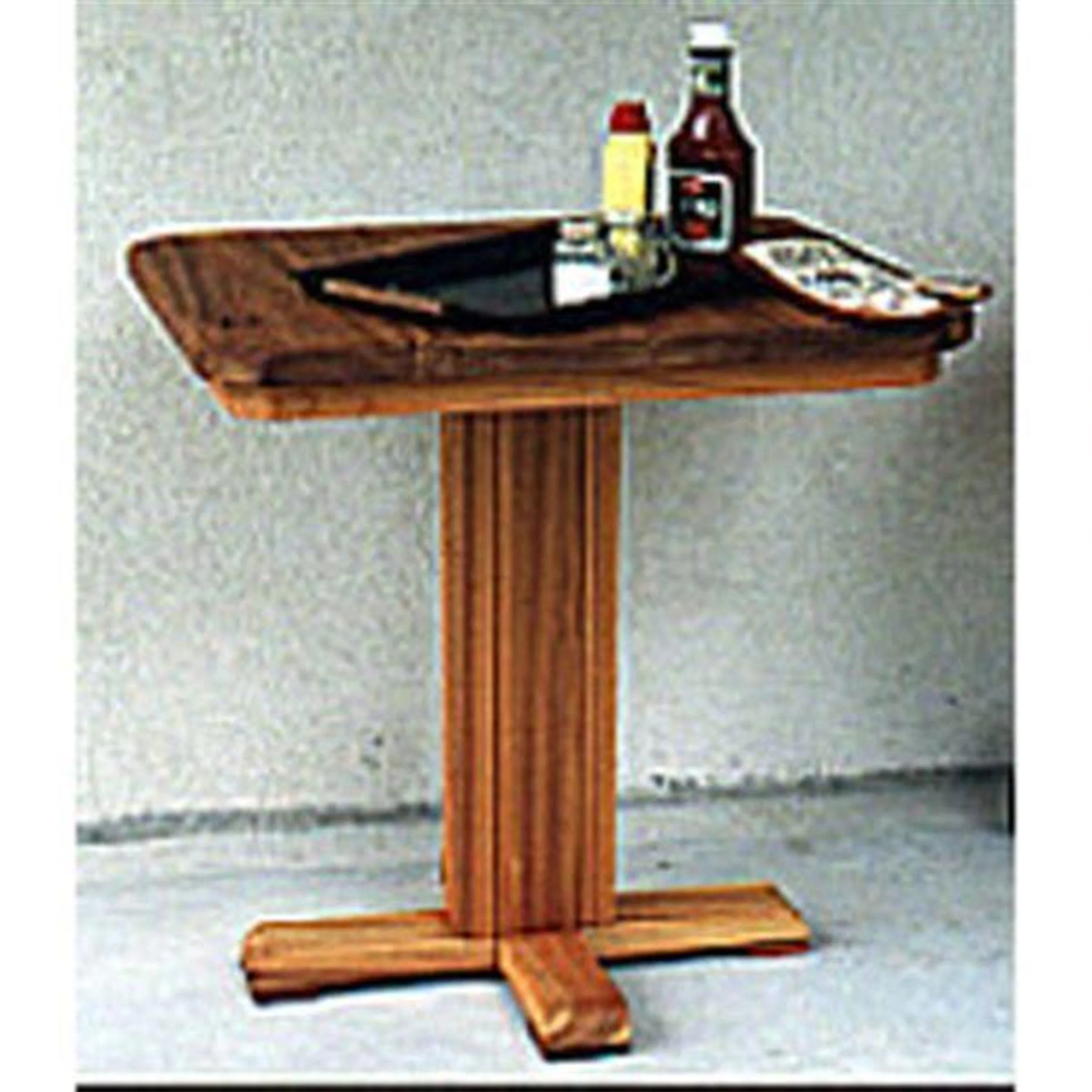 Woodworking Project Paper Plan to Build Patio Barbeque Table