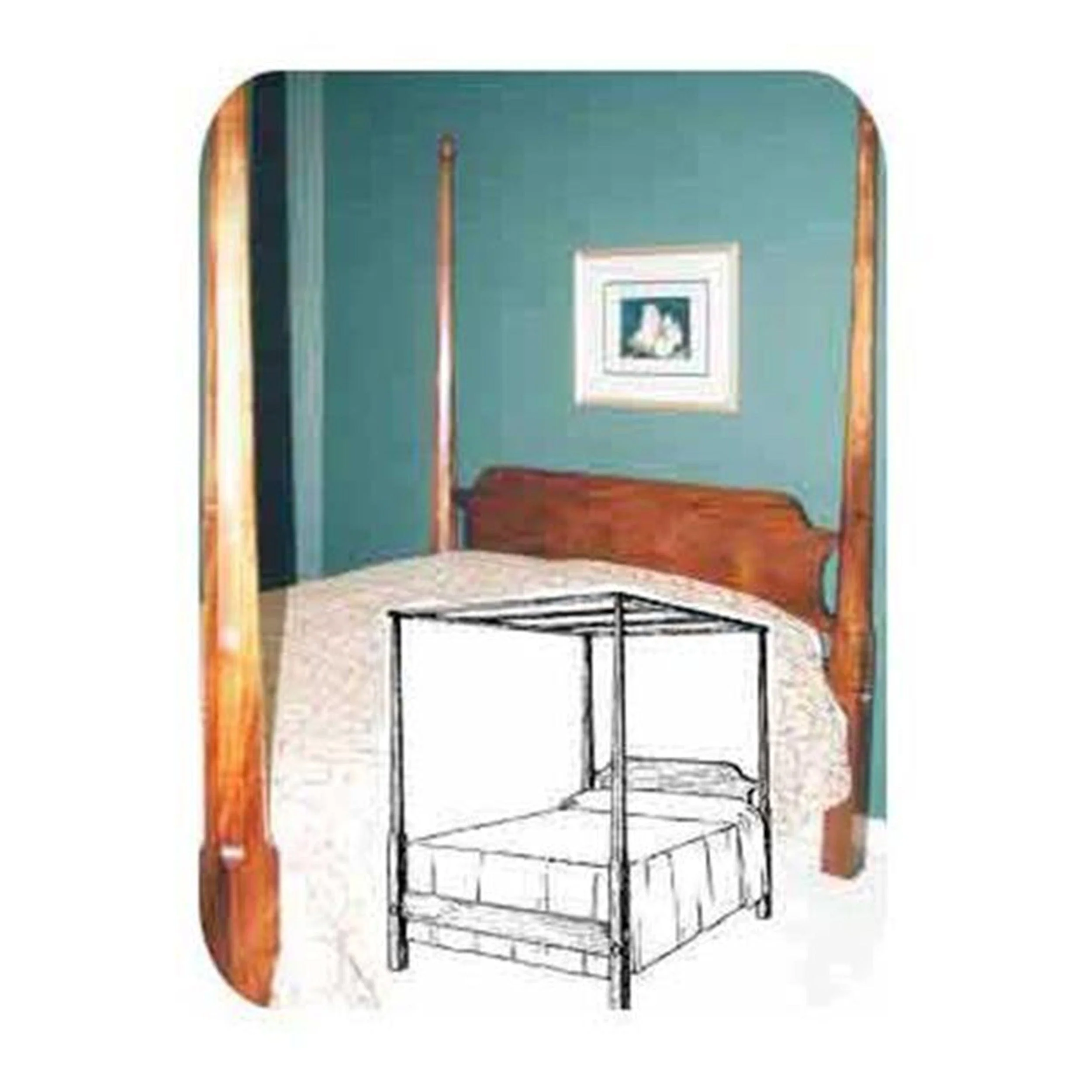 Woodworking Project Paper Plan to Build Pencil Post Canopy Bed