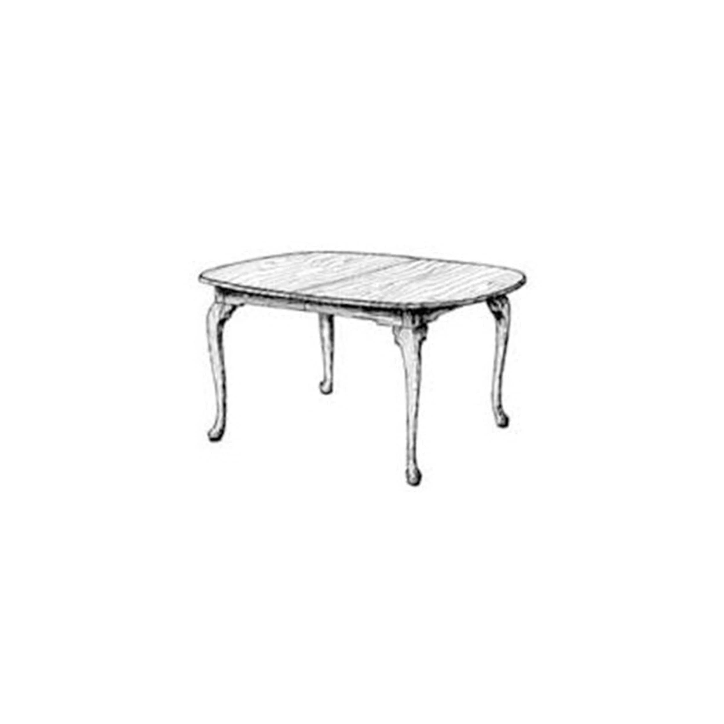 Woodworking Project Paper Plan to Build Queen Anne Dining Table
