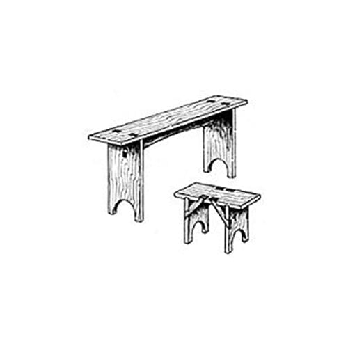 Woodworking Project Paper Plan to Build Simple Shaker Benches