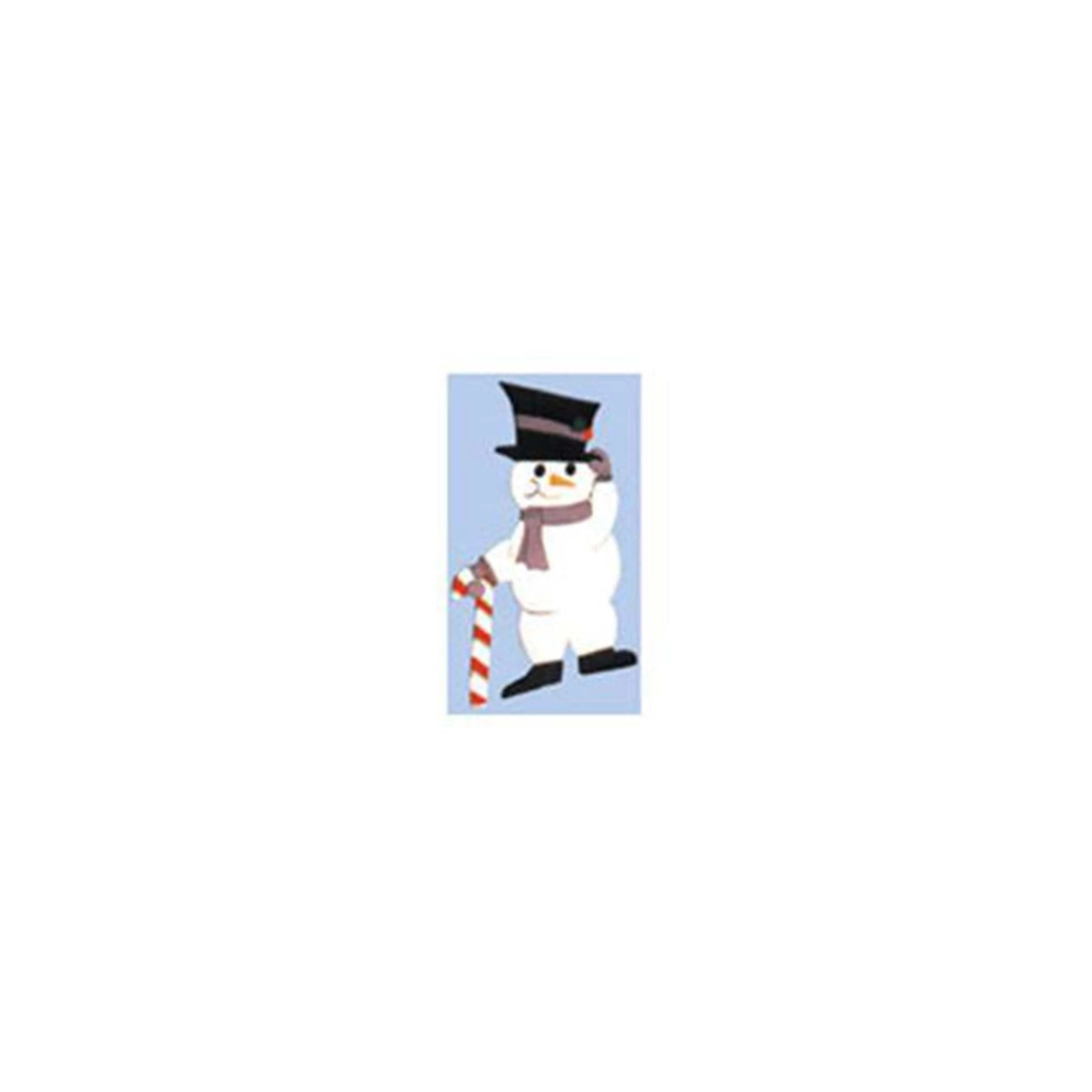 Woodworking Project Paper Plan to Build Snowman with Candy Cane