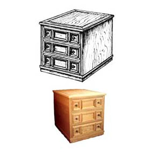 Woodworking Project Paper Plan to Build Spanish End Table