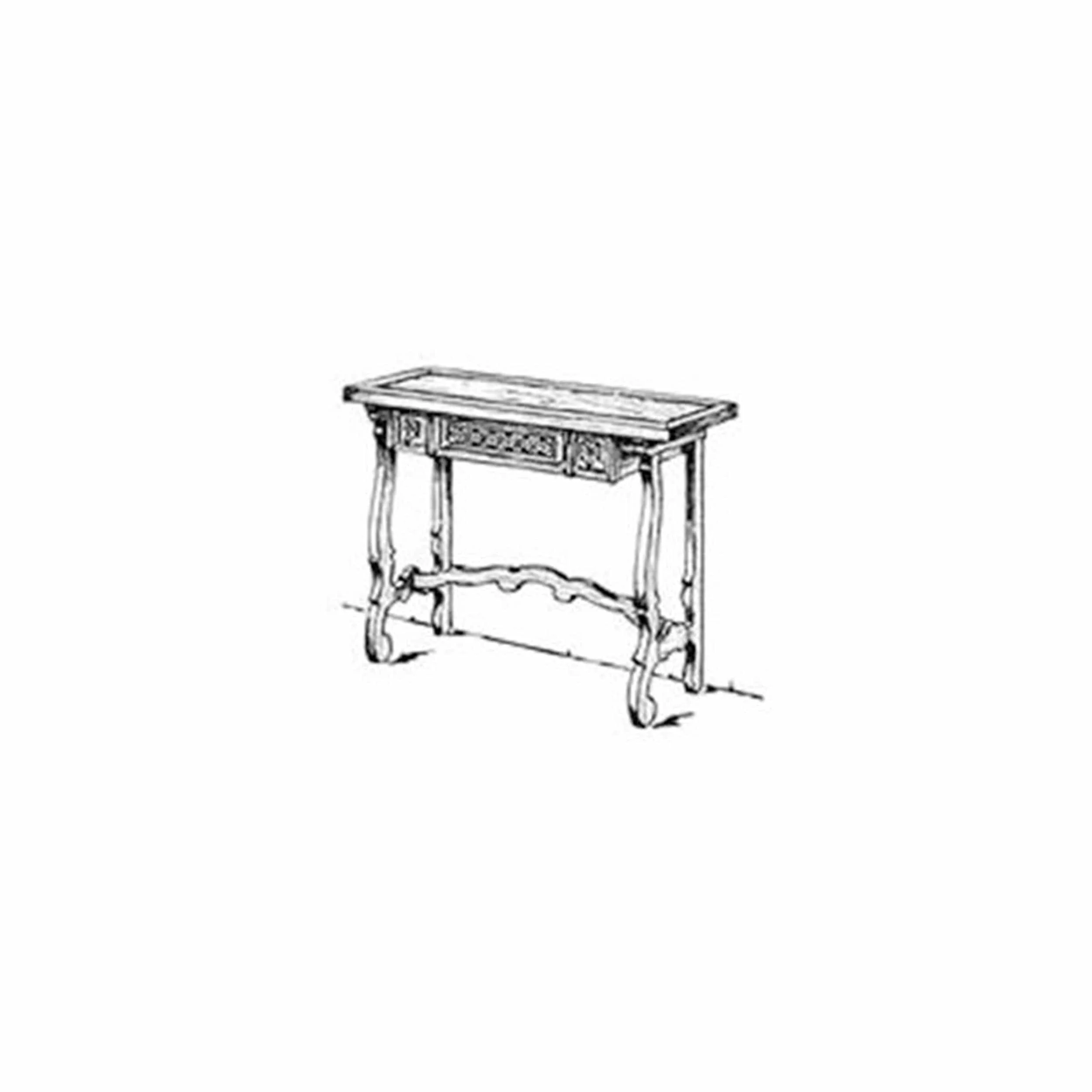 Woodworking Project Paper Plan to Build Spanish Hall Sofa Table