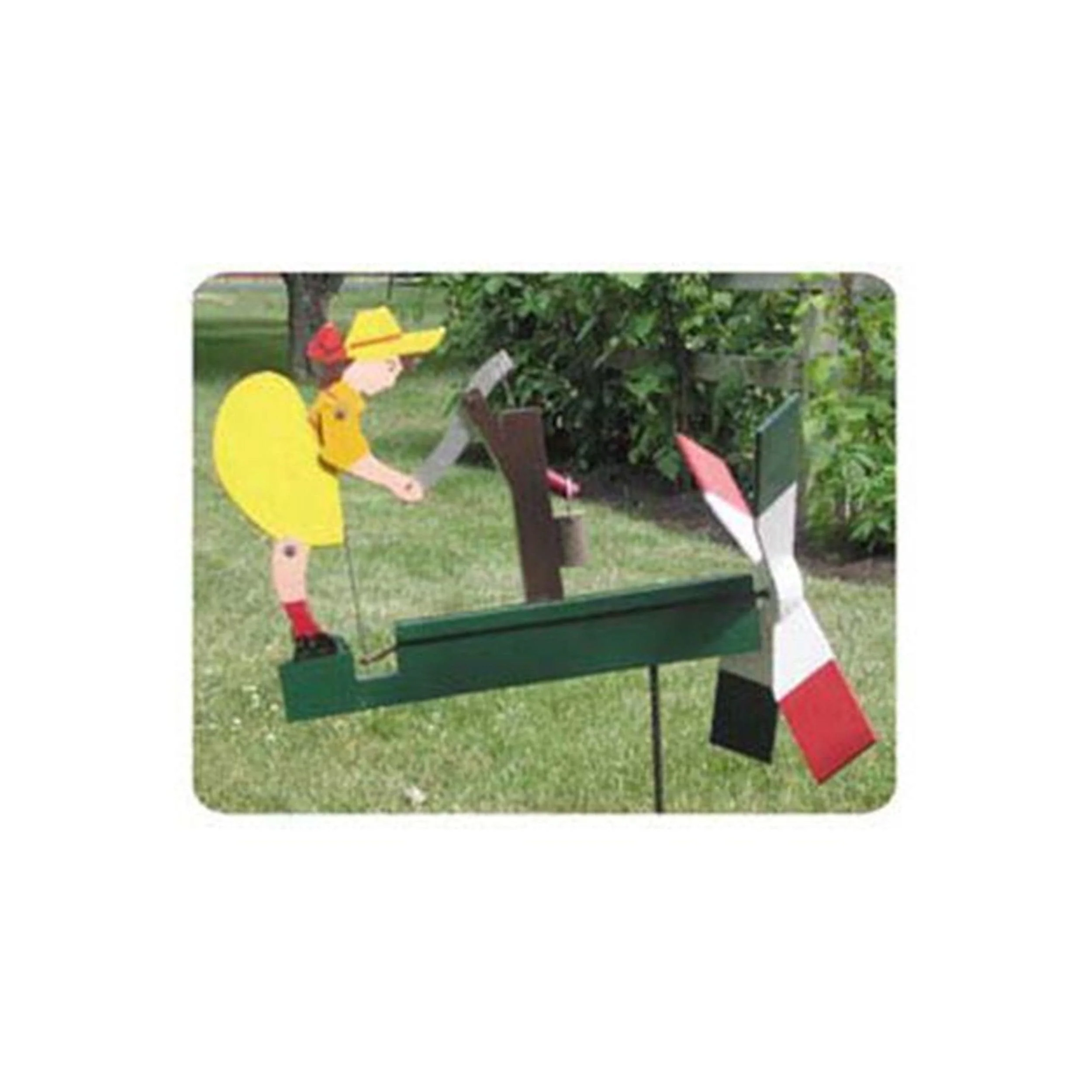 Woodworking Project Paper Plan to Build Waterpump Girl Whirligig