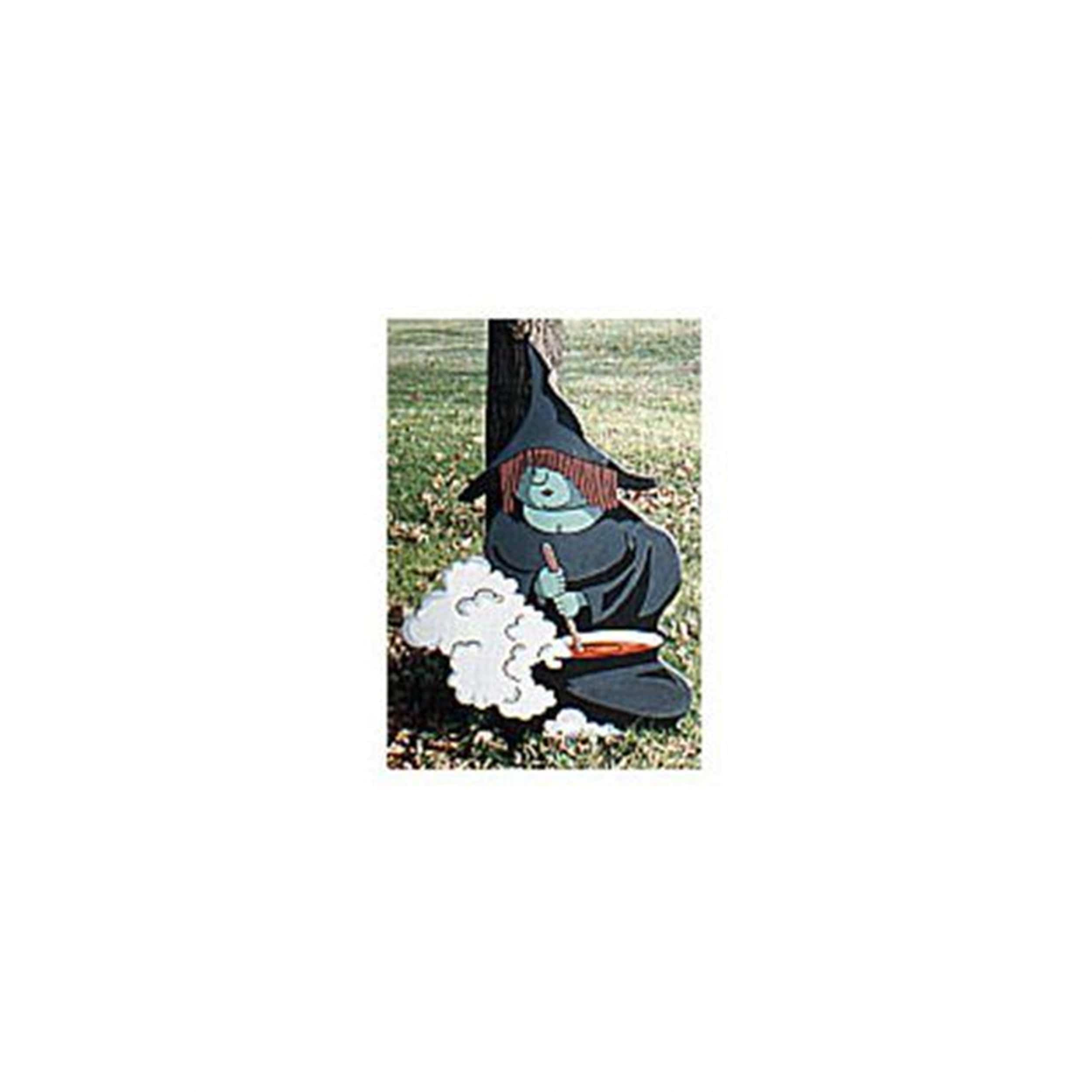 Woodworking Project Paper Plan to Build Witch with Pot