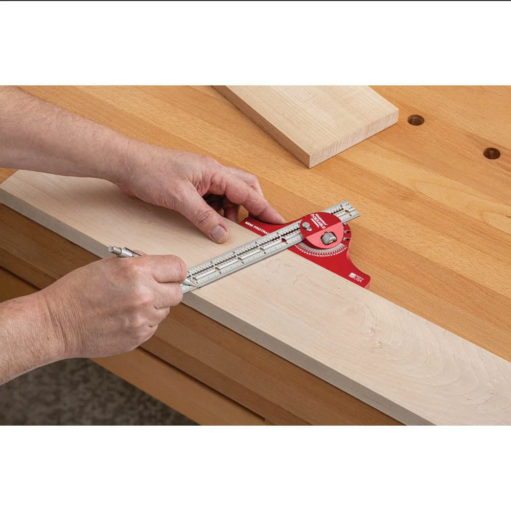 Mini in-DEXABLE Protractor with Rack-It - 8" - Image 3