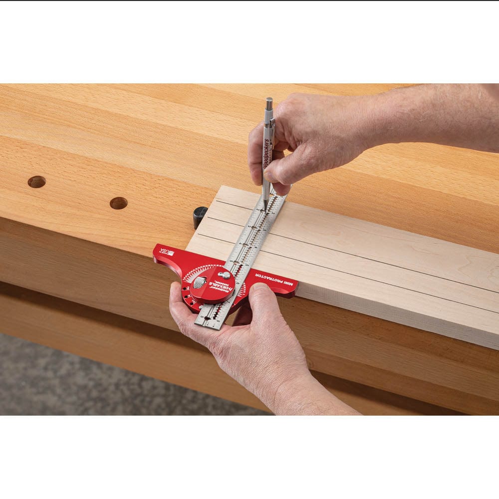 Mini in-DEXABLE Protractor with Rack-It - 8" - Image 4