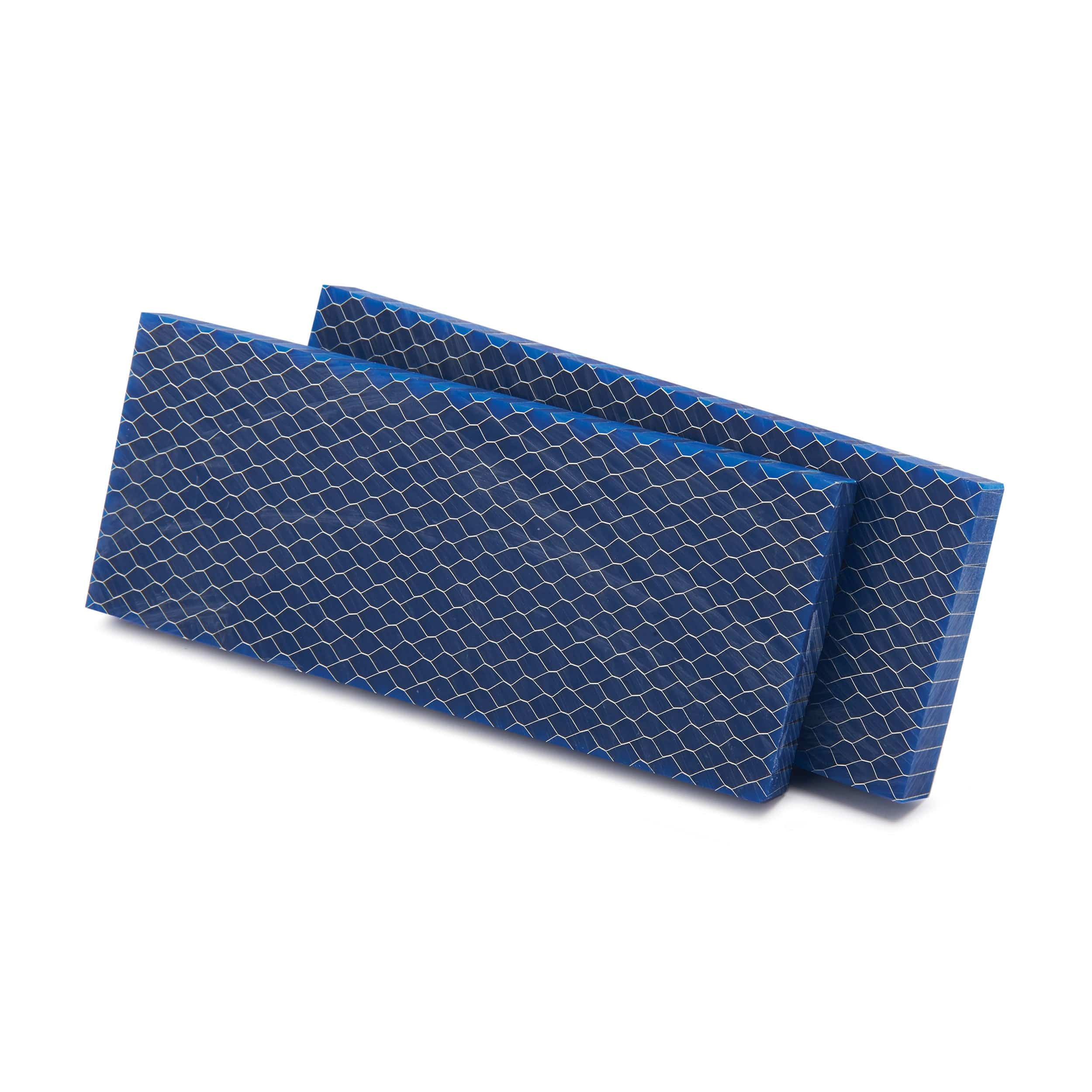Acrylic Honeycomb Knife Scales - 3/8" x 2" x 5" - Pair - Image 2