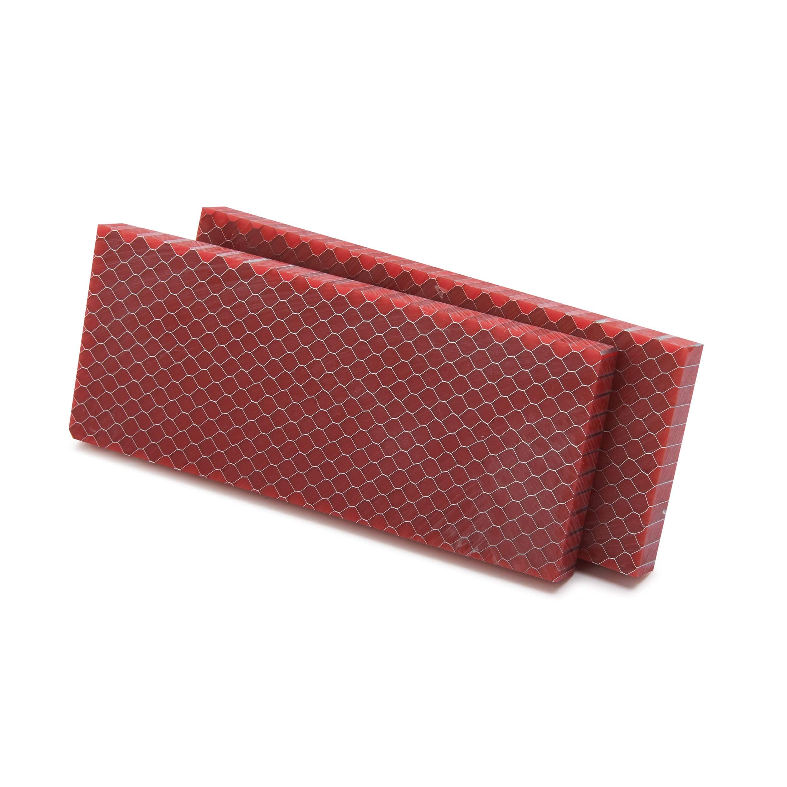 Acrylic Honeycomb Knife Scales - 3/8" x 2" x 5" - Pair - Image 3