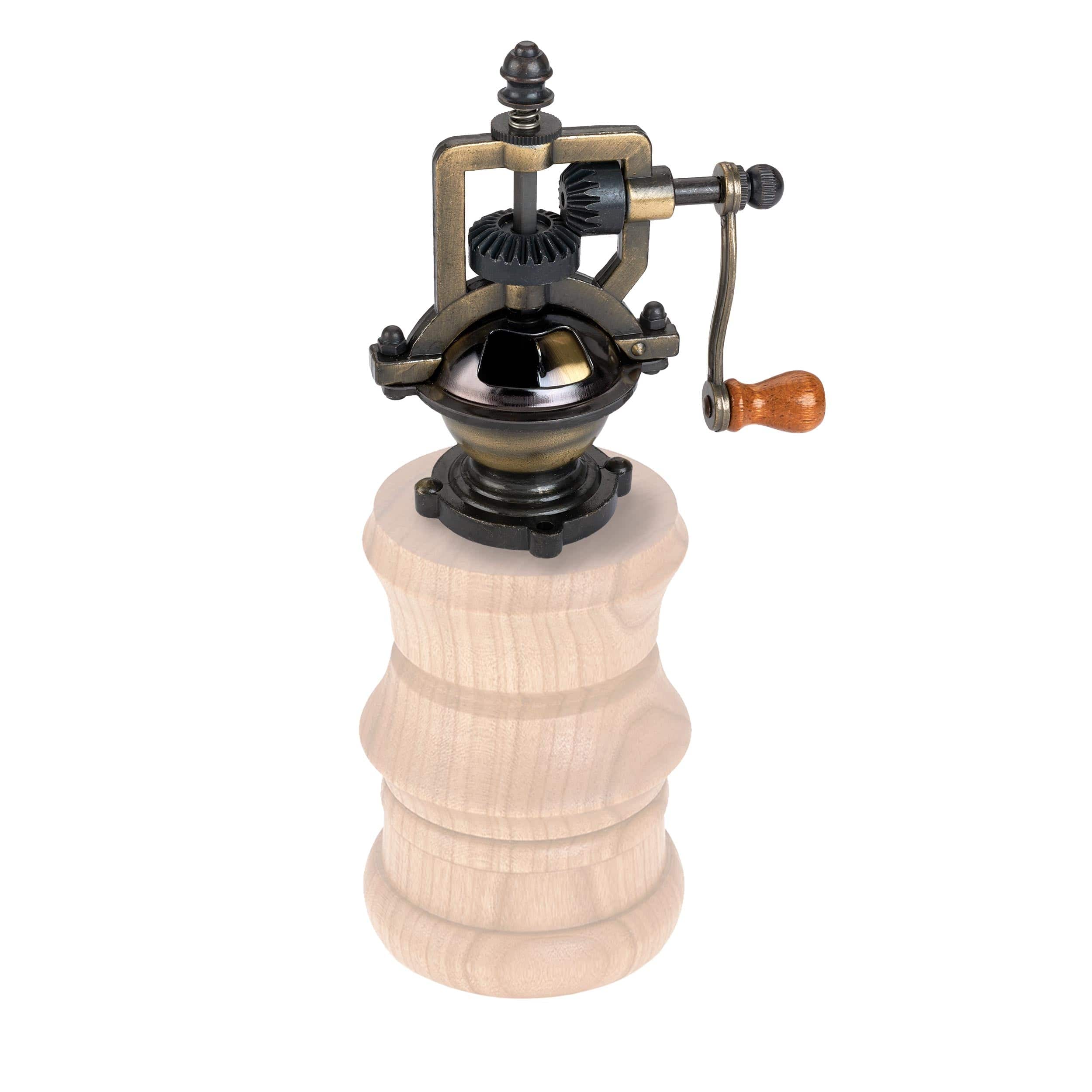 Antique Style Hand Crank Pepper Grinder Kit Mechanism - Image 2