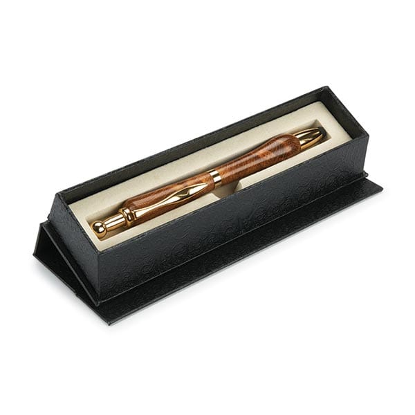 Black Paper Foldable Pen Case with Magnetic Catch - Image 3