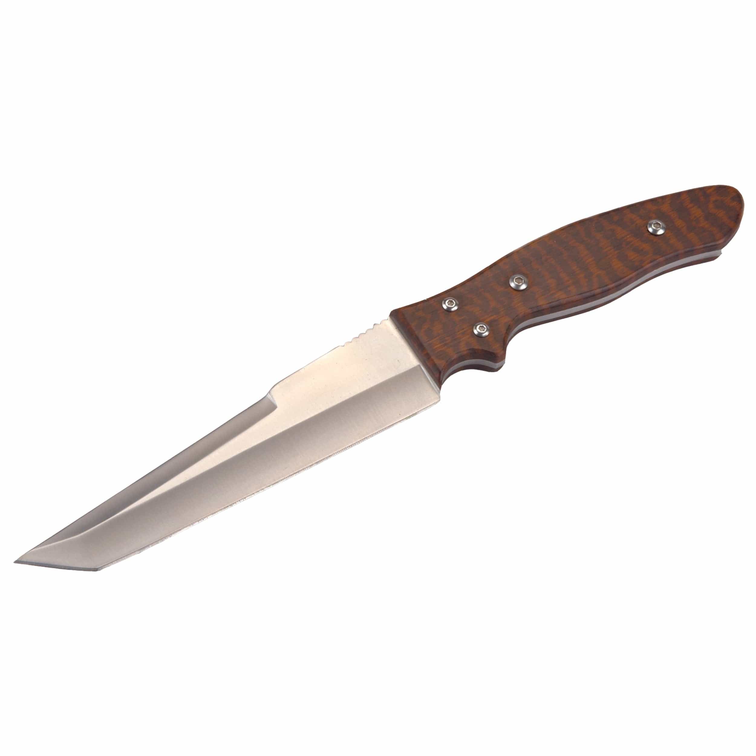 Fixed Blade Tanto Point Knife for Hunting and Fishing - 11-1/2" - Unfinished Kit - Image 2