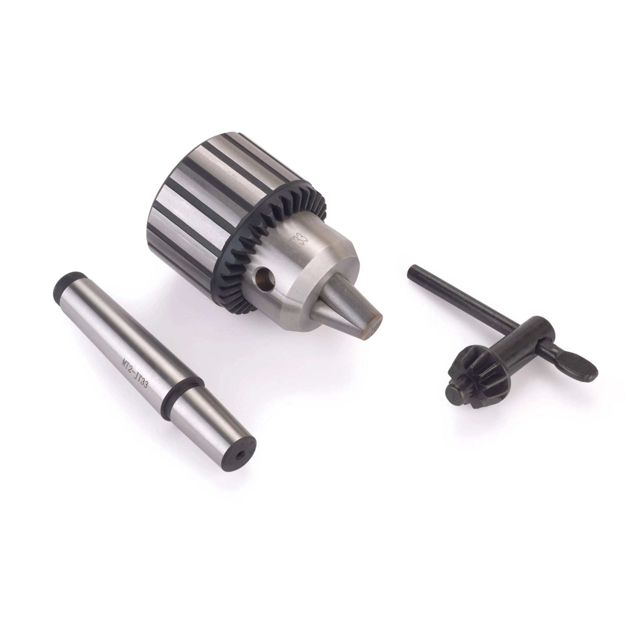 Heavy-Duty Keyed Lathe Drill Chuck - #2 MT - 1/2" Capacity