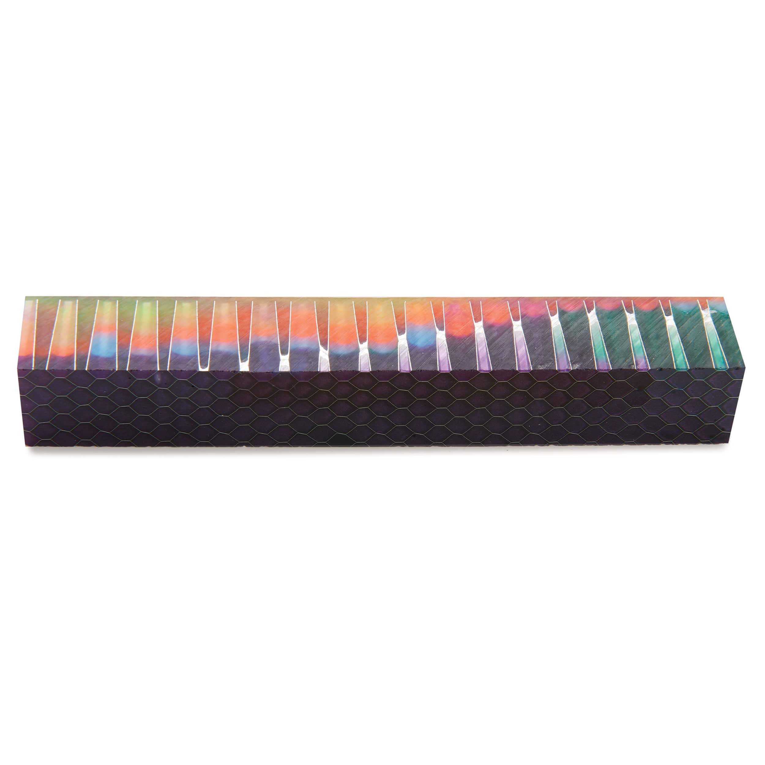 Honeycomb Acrylic Pen Blank - 3/4" x 3/4" x 5" - Image 10
