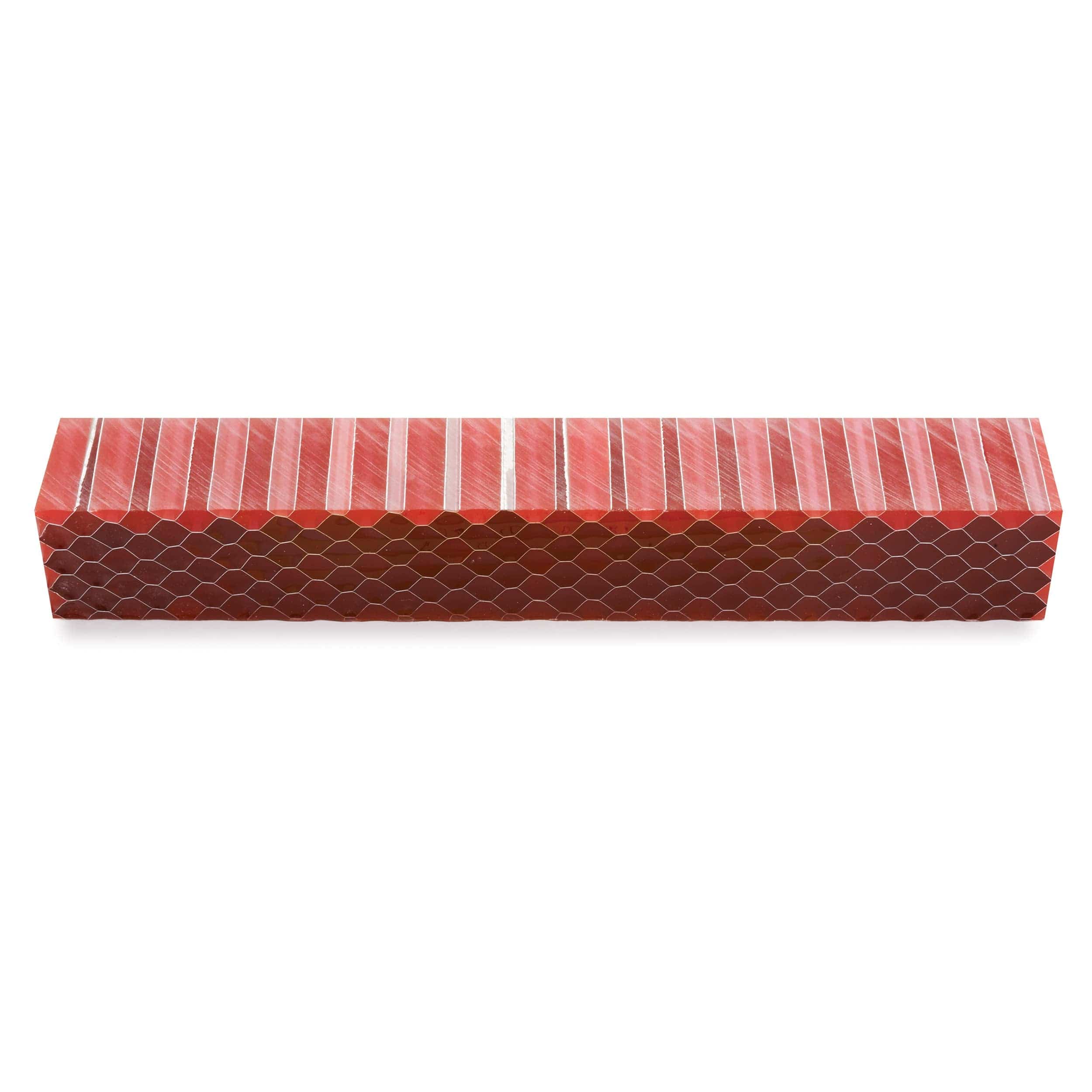 Honeycomb Acrylic Pen Blank - 3/4" x 3/4" x 5" - Image 15