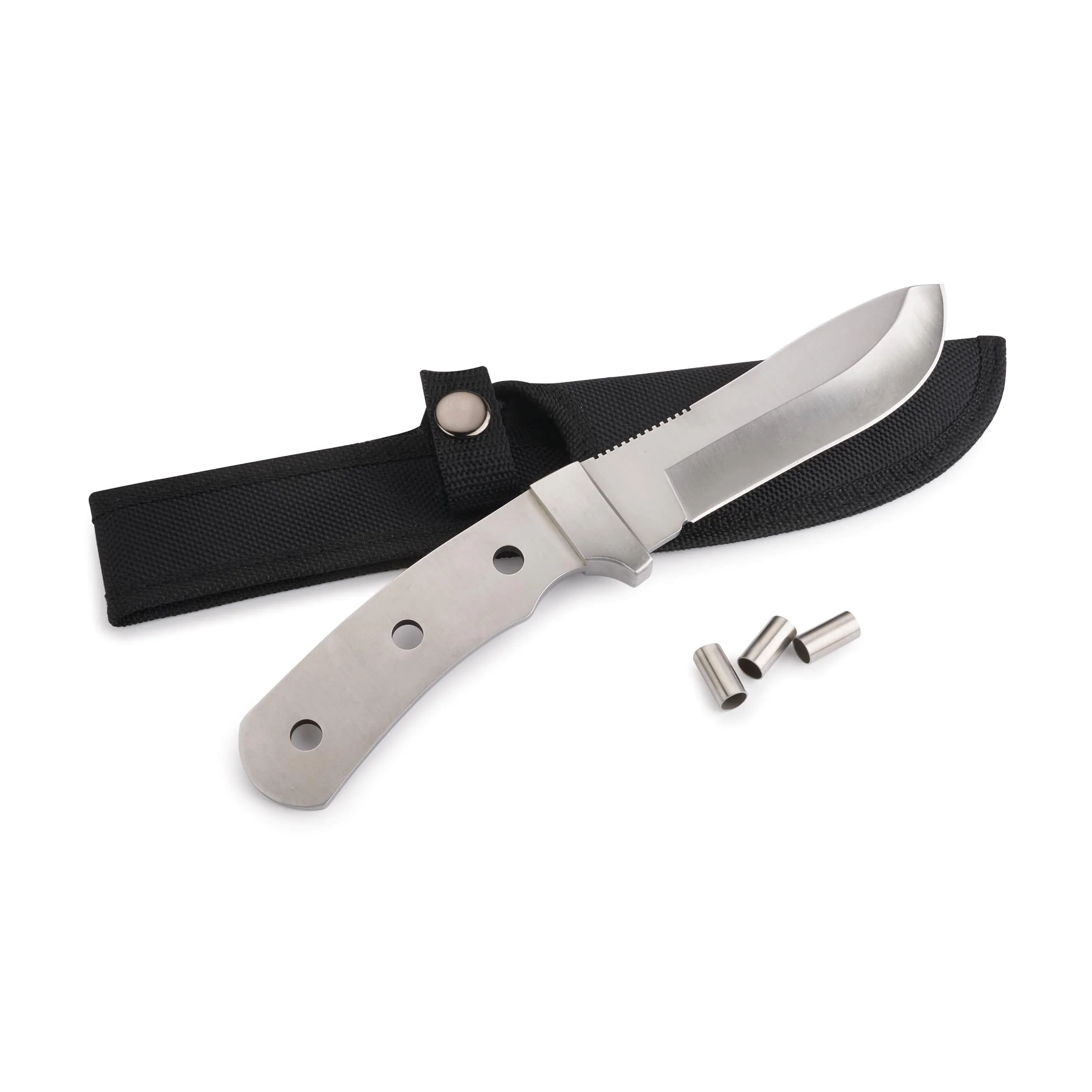 Modified Fixed Blade Trailing Point Skinner Knife for Hunting and Fishing - 9-1/8" - Unfinished Kit - Image 2