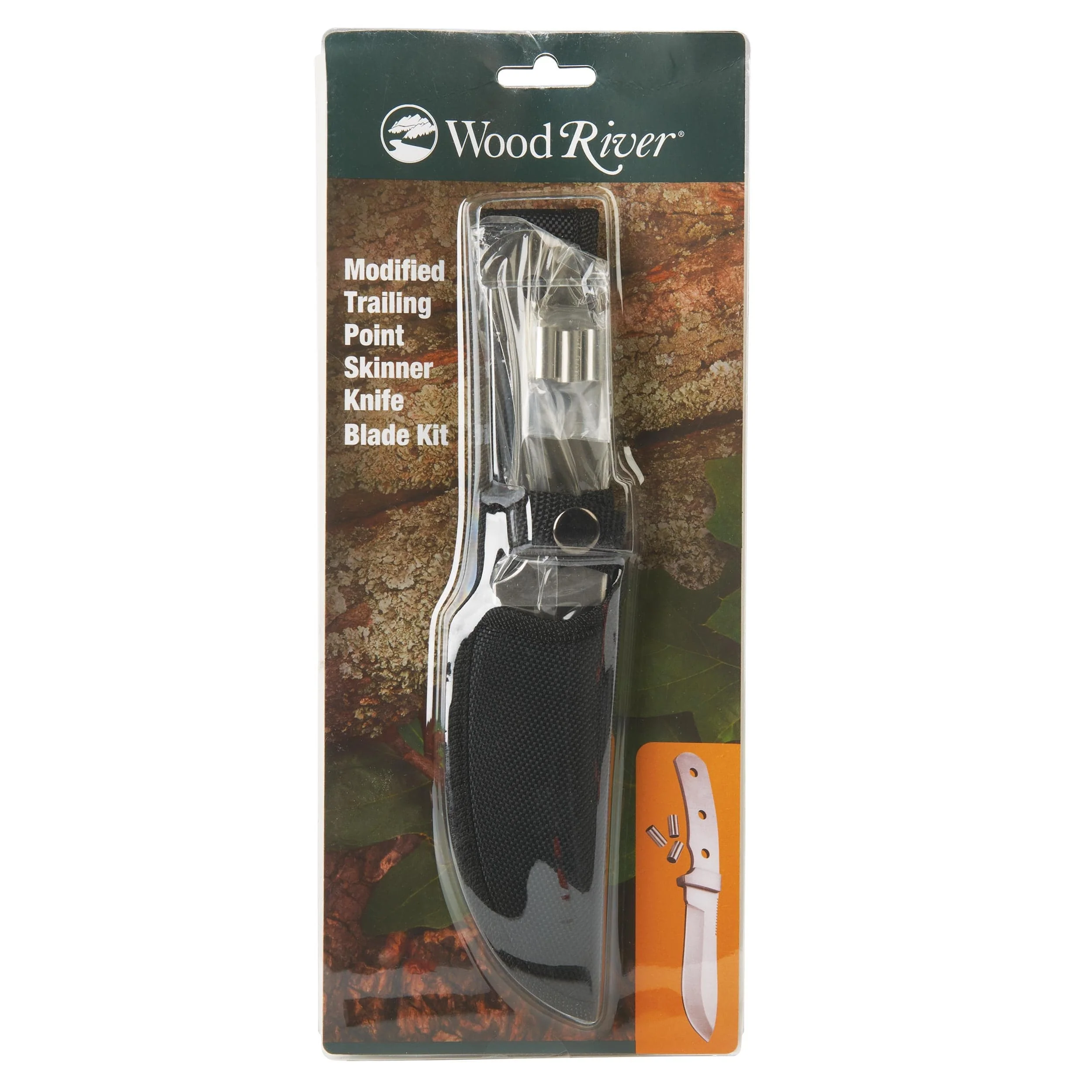 Modified Fixed Blade Trailing Point Skinner Knife for Hunting and Fishing - 9-1/8" - Unfinished Kit - Image 3