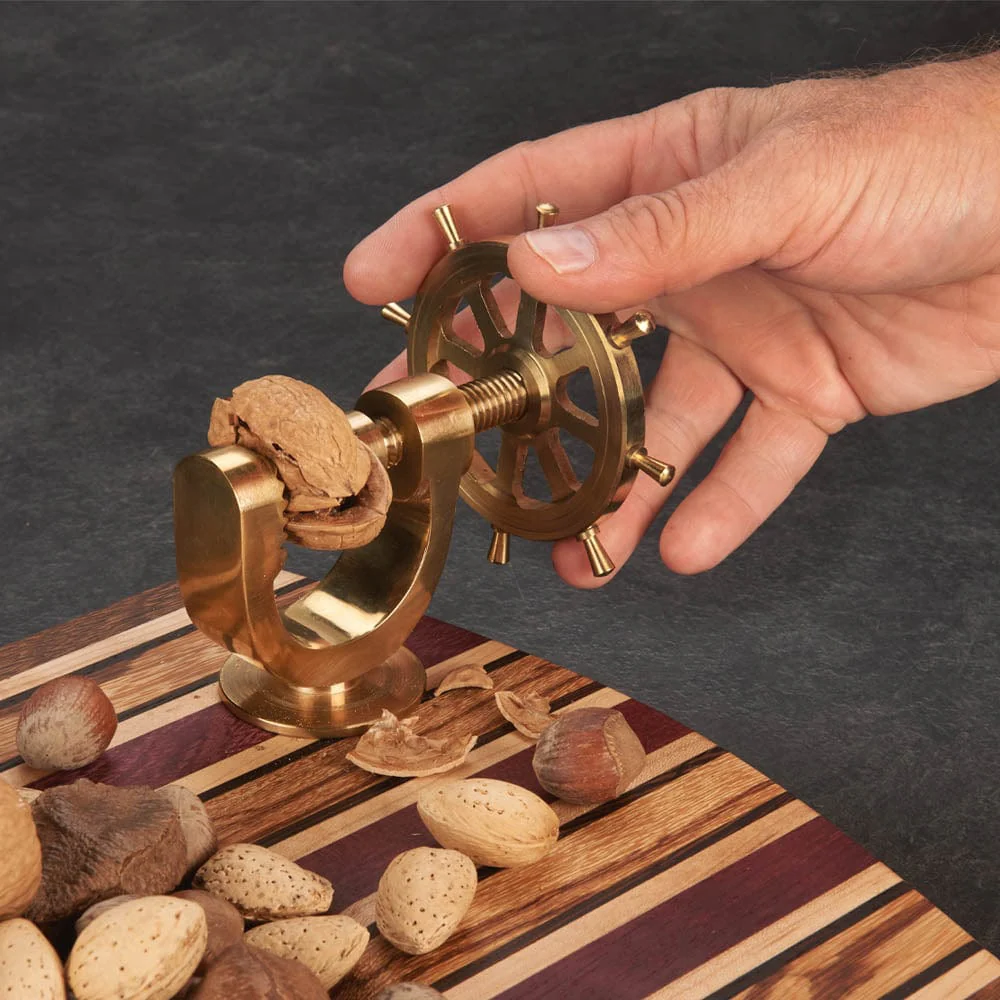 Nutcracker Turning Kit - Ship's Wheel - Solid Brass - Image 3