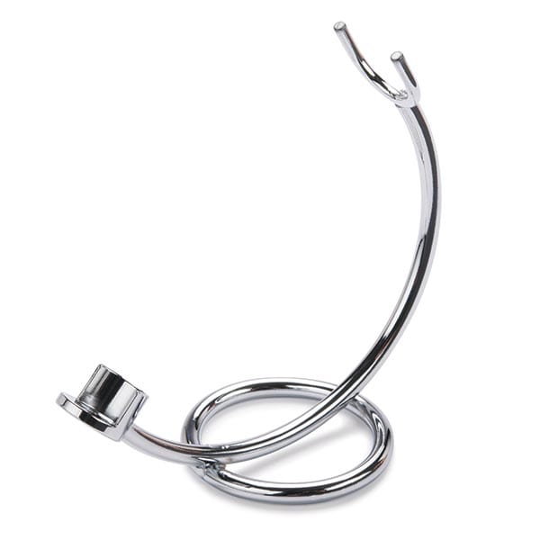 Pen and Razor Display Stand with Oval Base - Chrome