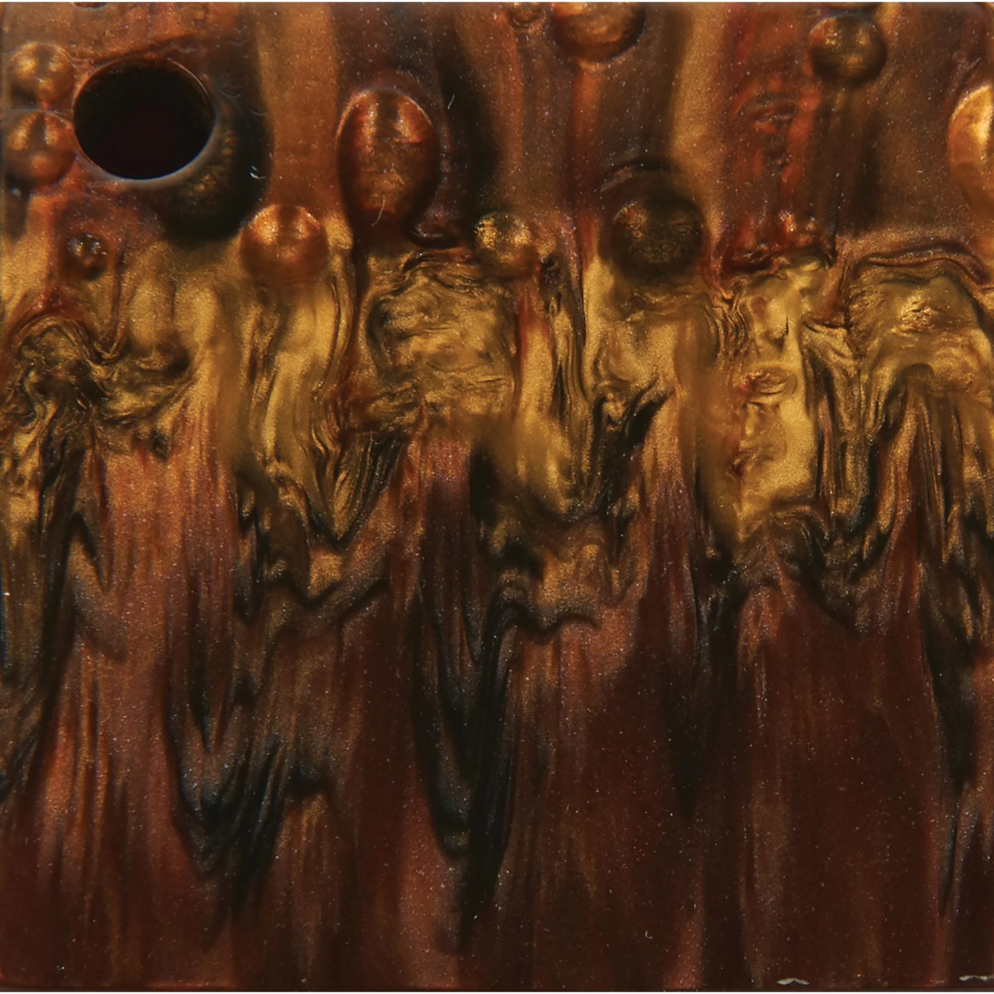 Poly Resin Knife Scales - 3/8" x 2" x 7" - Tigers Eye - Pair - Image 4