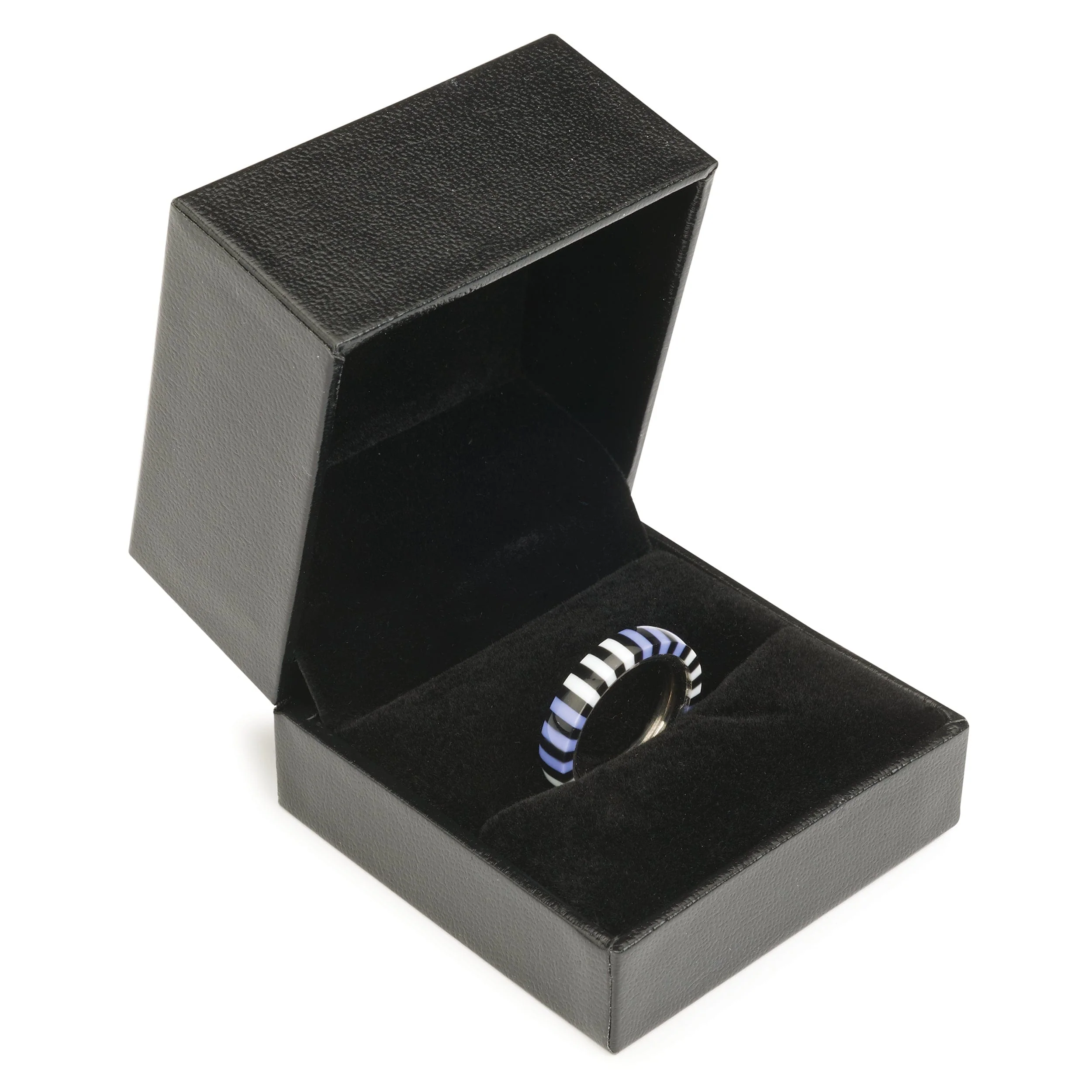 Ring Display Box - Black with Felt Lining - Image 4