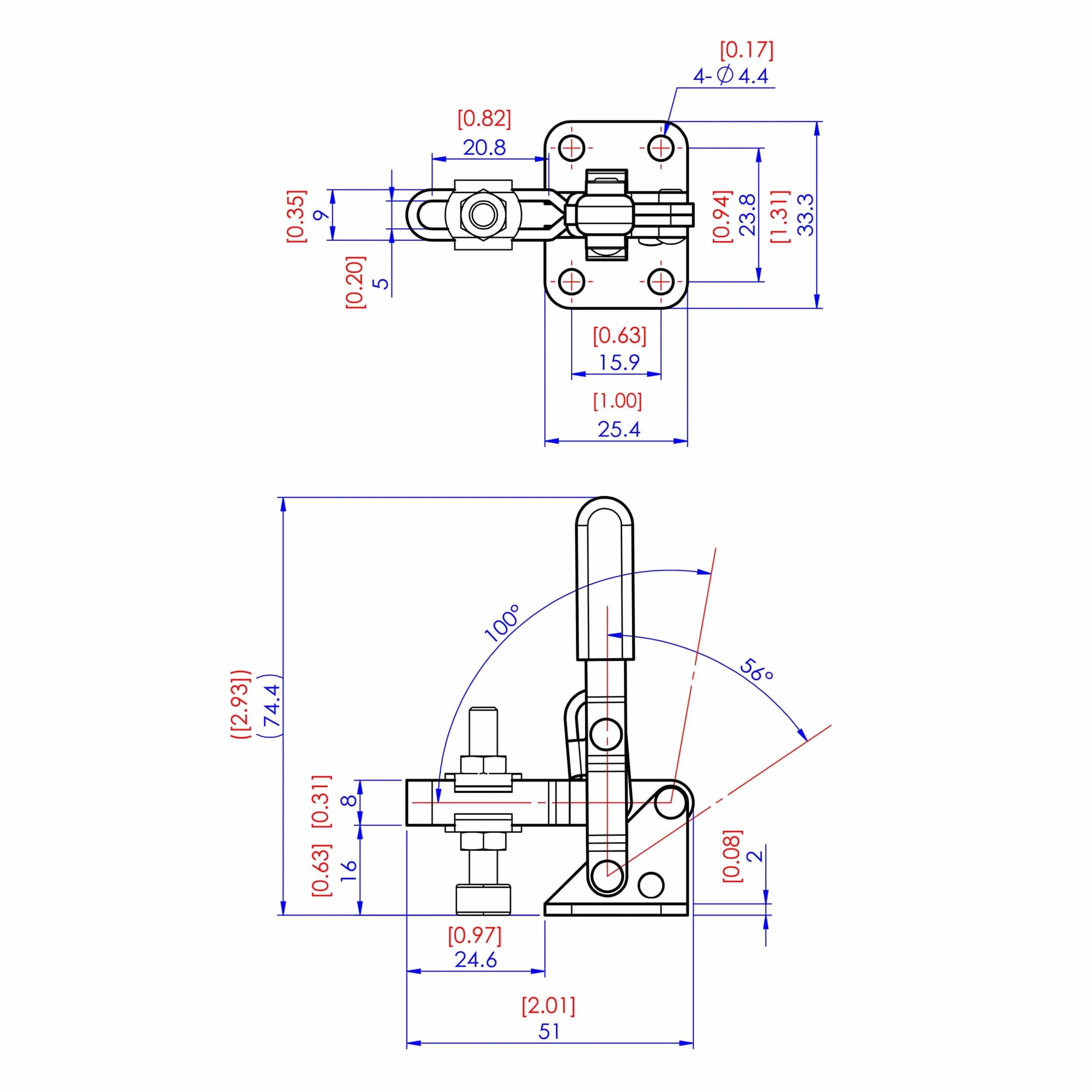 Vertical Handle Toggle Clamp - Image 2