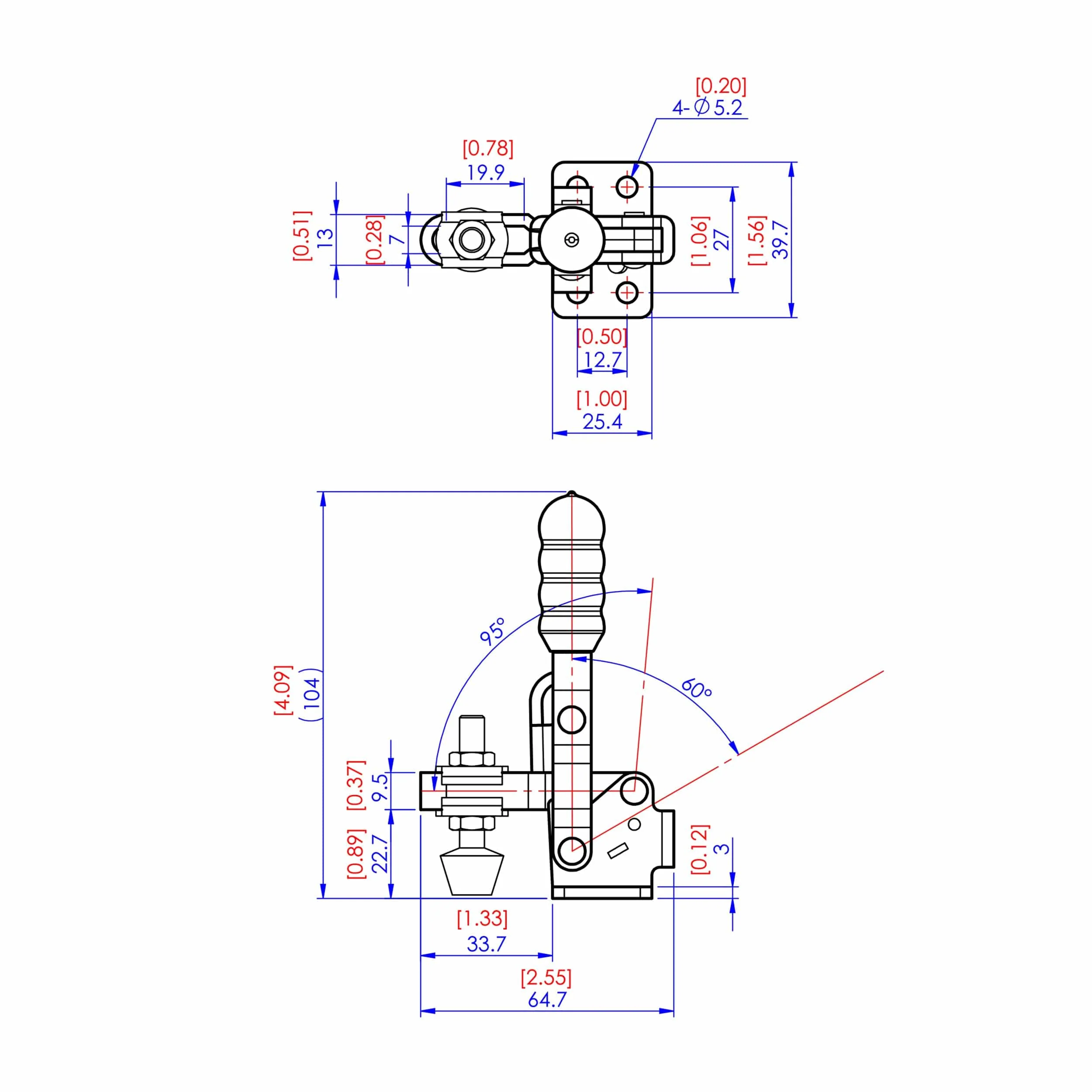 Vertical Handle Toggle Clamp - Image 4