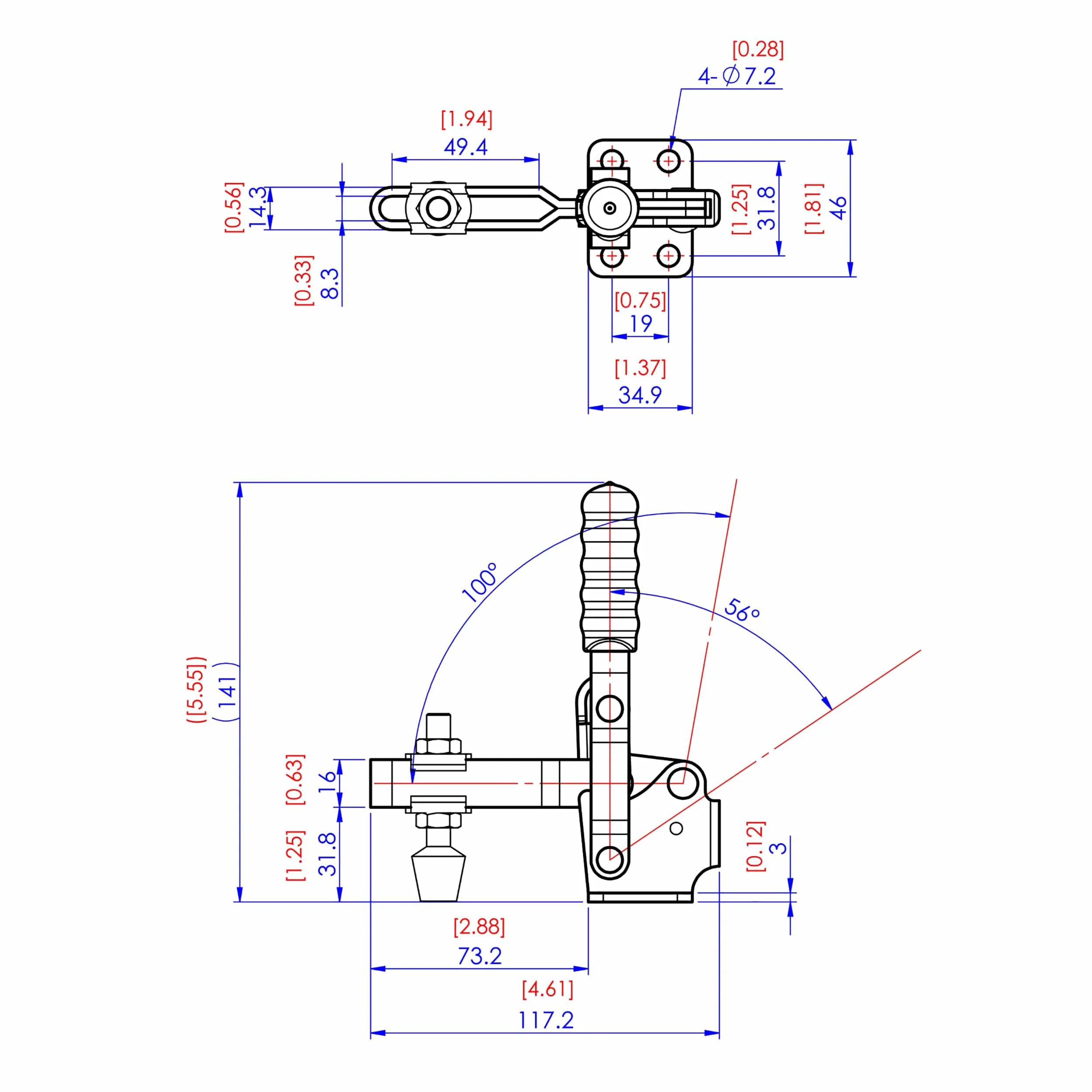 Vertical Handle Toggle Clamp - Image 6