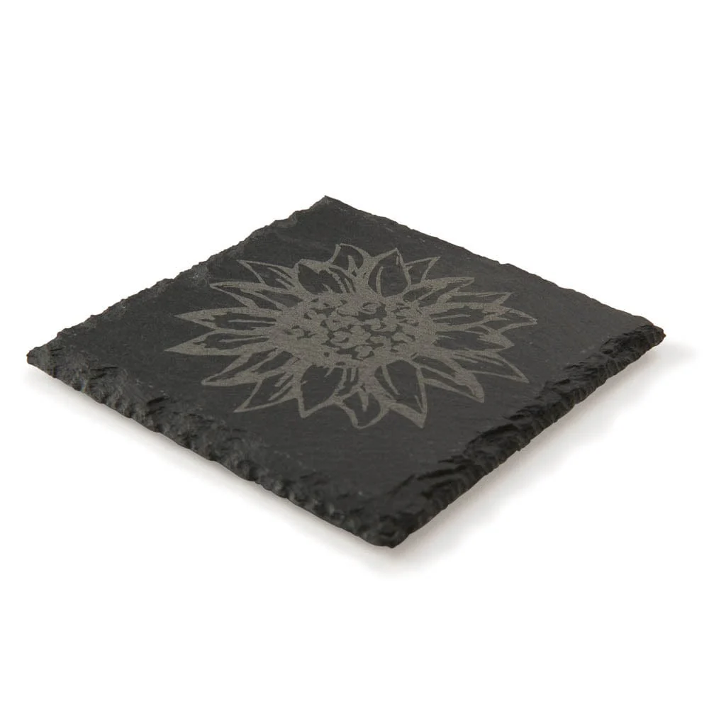Engravable Slate Coasters - 4 Piece - Image 5
