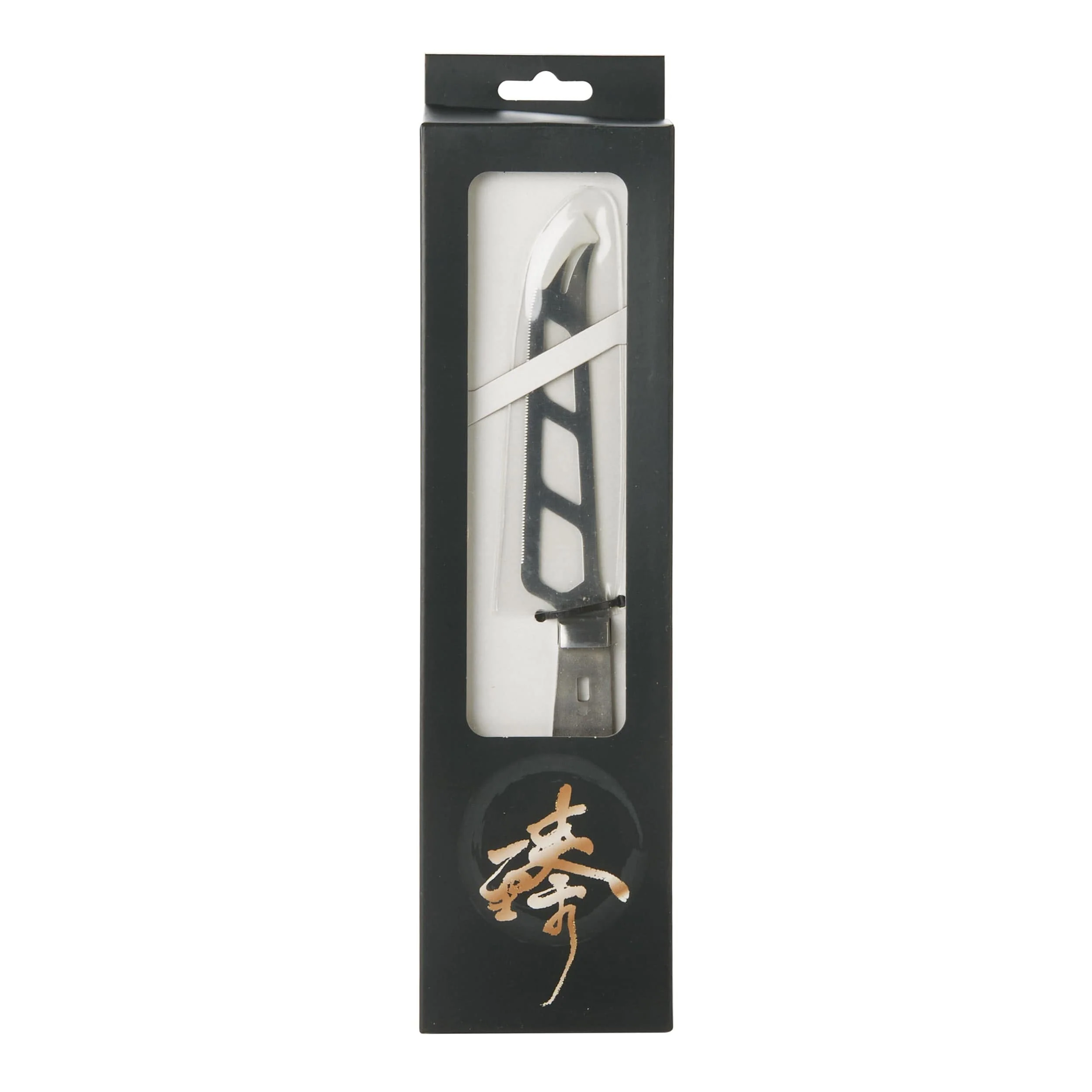 Cheese Knife with Fork Tip for Slicing and Serving - 9-1/4" - 440C SS - Unfinished Kit - Image 3