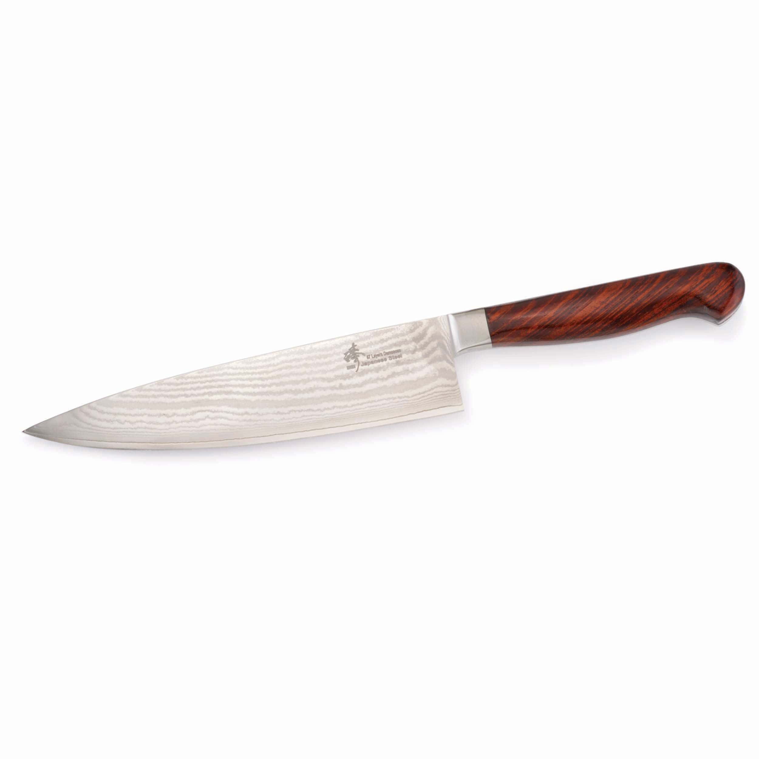 Chef Knife for Cutting Fruits Vegetables and Meat - 12-3/4" - Damascus - Unfinished Kit - Image 2